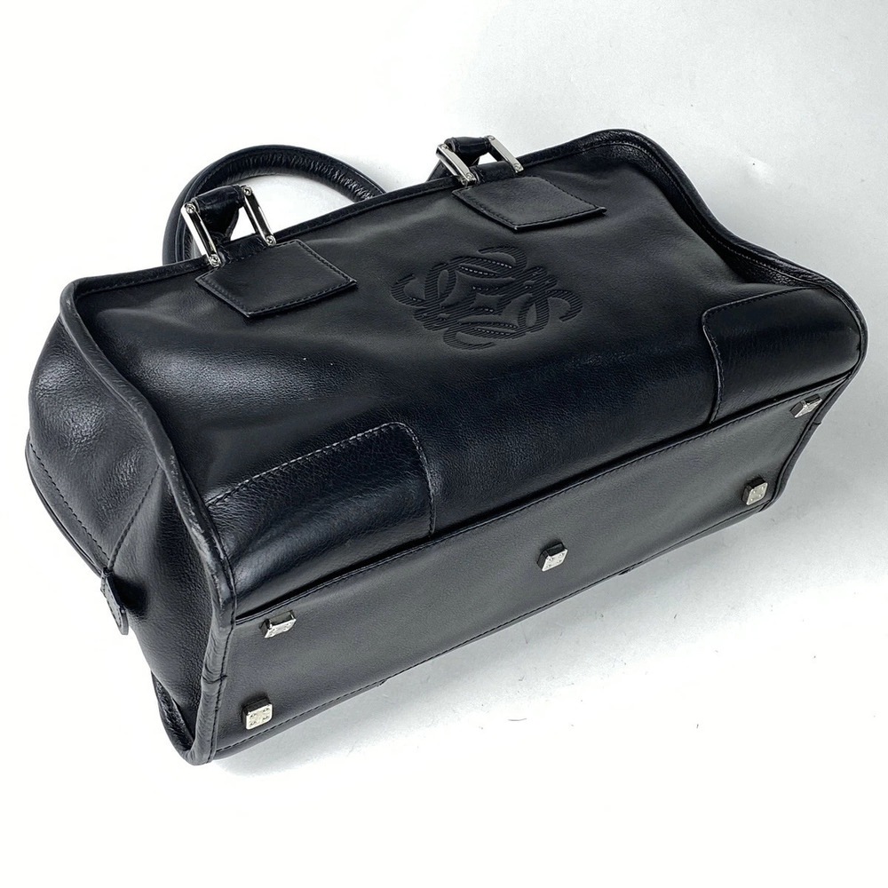 Loewe Leather Black Amazona Anagram Bag Tote